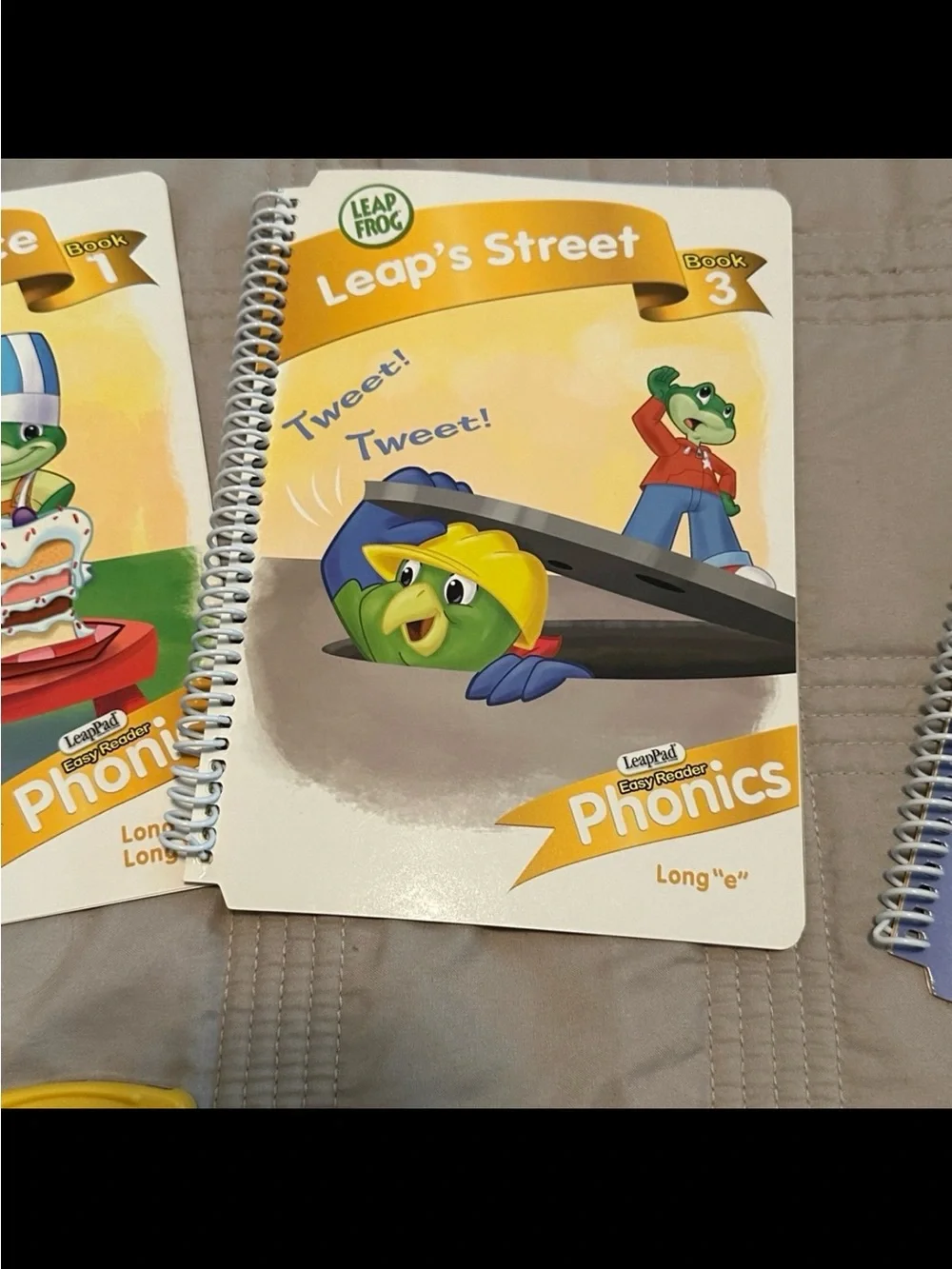 LEAP FROG Easy Reader Phonics 4 Book Set and Cartridge GREAT Condition RARE